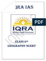 Geography Class 6th Ncert