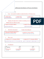 7probability Distributions (Binomial, Poisson and Normal)