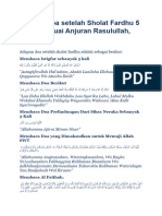 Bacaan Doa Setelah Sholat Fardhu 5 Waktu Sesuai Anjuran Rasulullah