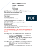 Nesbitt Stock Analyzer Requirements