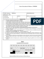 Prova 1 - IESC (1 Bimestre)