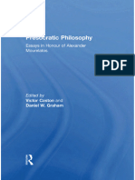 Alexander P.D. Mourelatos - Victor Caston - Daniel W. Graham - Presocratic Philosophy - Essays in Honour of Alexander Mourelatos-Routledge (2002)