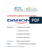 La Démarche Qualité DANONE