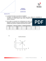 Unidad Ii Economía I Ejercicios Ejercicio #8: Combinación Precio Por Lavadora Cantidad Demandada Cantidad Ofrecida