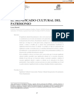 El Significado Cultural Del Patrimomio