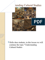 Understanding Cultural Study 1