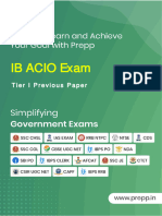 Ib Acio E Xam: Tier I Previous Paper