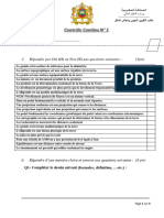 Contrôle Continu #1 Topographie Pratique Et GPS