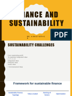 Finance and Sustainability