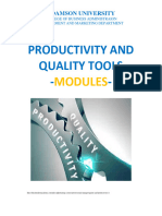 Productivity and Quality Tools Module