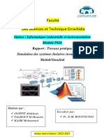 Compte Rendu Sur Simulation Des Systèmes Linéaires Invariants Matlab