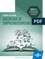 DISCIPLINA DE EMPREENDEDORISMO - Aluno Modulo 2