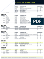 2024 Atp Challenger Calendar As of 9 January 2024