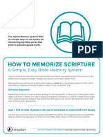 Navigators How To Memorize Scripture