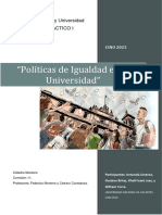 Esu Politicas de Igualdad en La Universidad Practico I