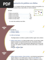 Separación en Sílabas. Reglas Del Diptongo, Hiato y Triptongo