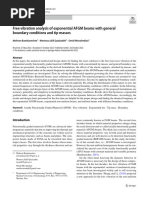 Free Vibration Analysis of Exponential AFGM Beams With General Boundary Conditions and Tip Masses