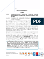 Circular 101.003 Pruebas Saber Isem2024