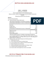 CA Inter Accounts Suggested Answer Nov 2022