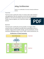 Cloud Computing Architecture