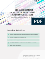 Basic Assessment of Clients Breathing and Oxygenation