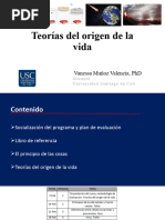 Clase 1 - Teorías Del Origen de La Vida