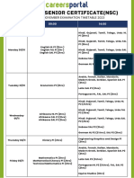 Matric Exam Timetable 2023