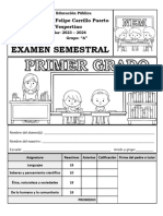 Examen Semestral Primer Grado