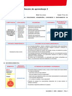 Unidad 1: Sesión de Aprendizaje 2