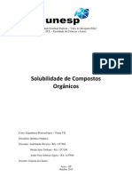 Relatório Compostos Orgânicos