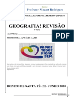 Atividade Remota Geografia 7 Ano