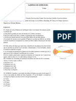 Caderno de Exercícios 10 - Gravitação Universal