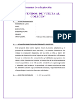 2da Semana de Adaptación Evaluación Diagnóstica 3 Años