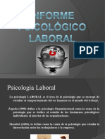 Informe Psicológico Laboral