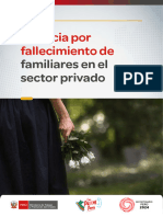 Guia Licencia Por Fallecimiento de Familiares en El Sector Privado