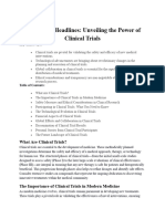 Beyond The Headlines: Unveiling The Power of Clinical Trials