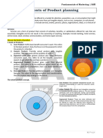 Elements of Product Planning