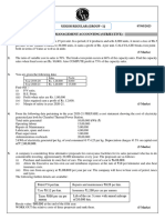 028 Practice Test 09 Cost and Management Accounting Test Paper Subjective