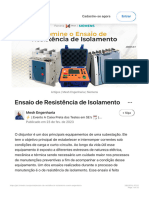 Ensaio de Resistência de Isolamento