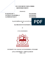 Study On Concrete Using Fiber Reinforcement