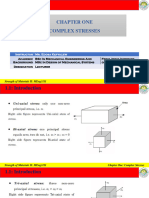 Chapter One (Complex Stresses)