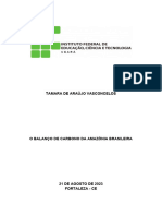 Trabalho Ecologia - Reatorio - o Balanço de Carbono Da Amazônia Brasileira