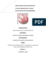 Informe de Lectura Metodologia PC4