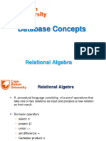 Relational Algebra