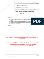 TP-1 Réponse Temporelle Et Frequentielle