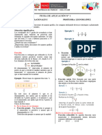 Ficha de Aplicación #1 Los Números Racionales