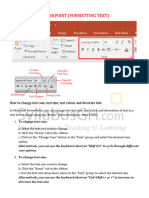 2.1.0 Powerpoint (Formatting Text)