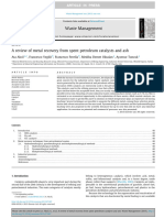 A Review of Metal Recovery From Spent Petroleum Catalysts and Ash