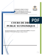 Cours de Droit Public Économique