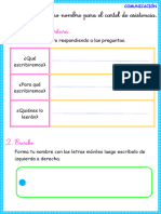 F. Escribimos Nuestros Nombres para El Cartel de Asistencia.